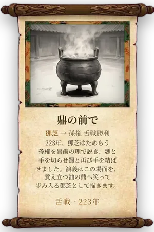 故事「鼎の前で」カード