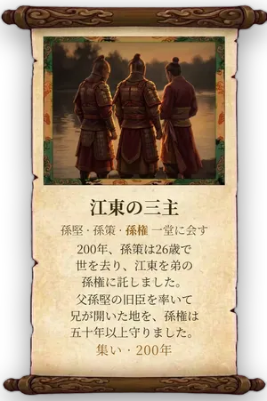 故事「江東の三主」カード