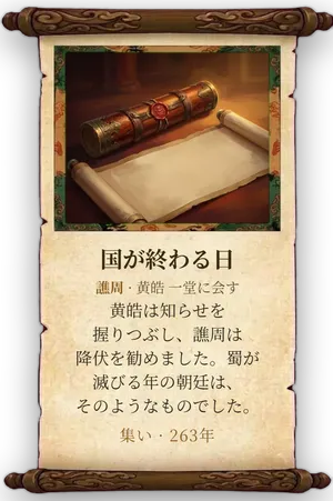 故事「国が終わる日」カード