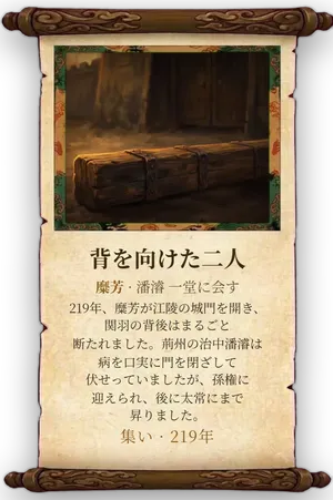 故事「背を向けた二人」カード