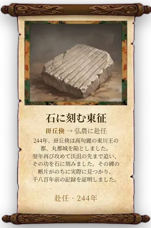故事「石に刻む東征」カード