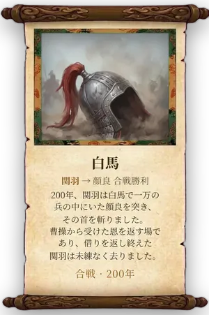 故事「白馬」カード