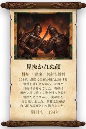 故事「見抜かれぬ顔」カード