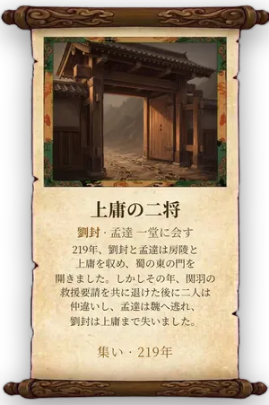 故事「上庸の二将」カード