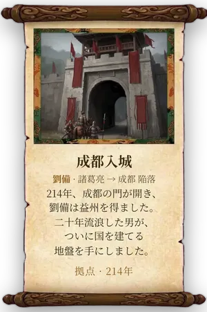 故事「成都入城」カード