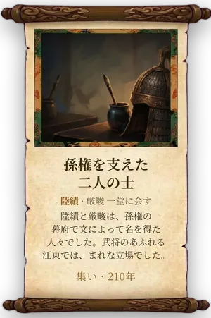 故事「孫権を支えた二人の士」カード