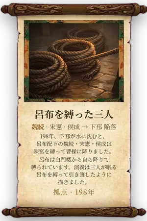 故事「呂布を縛った三人」カード