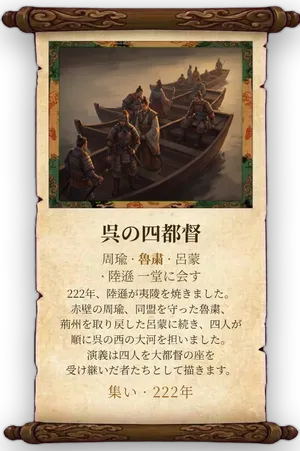 故事「呉の四都督」カード