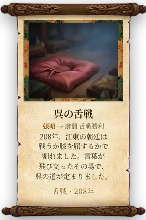 故事「呉の舌戦」カード