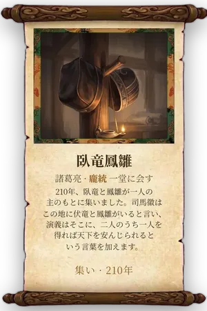 故事「臥竜鳳雛」カード