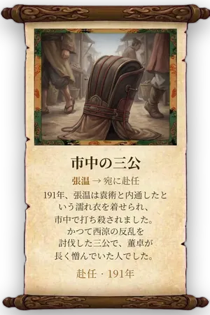 故事「市中の三公」カード