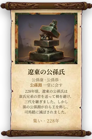 故事「遼東の公孫氏」カード