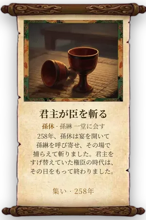 故事「君主が臣を斬る」カード