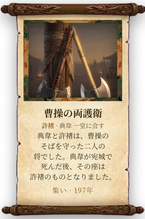 故事「曹操の両護衛」カード