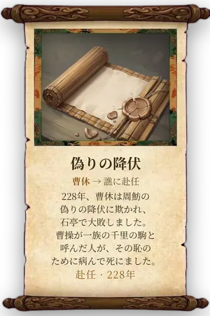 故事「偽りの降伏」カード