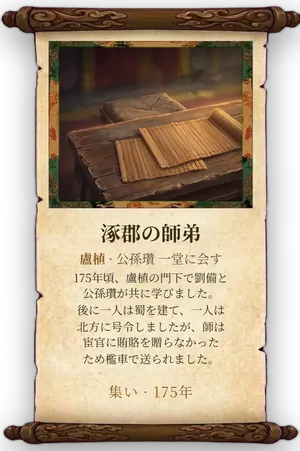 故事「涿郡の師弟」カード
