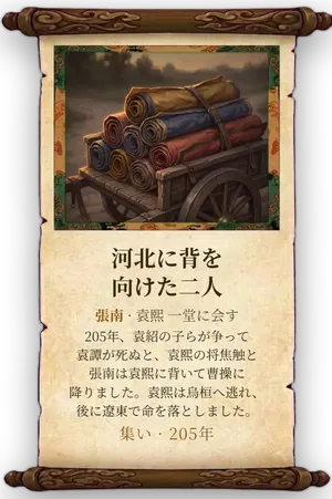 故事「河北に背を向けた二人」カード