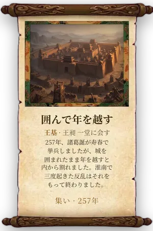 故事「囲んで年を越す」カード