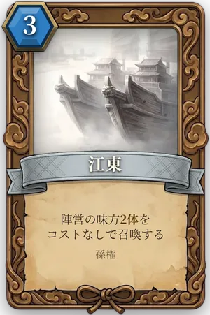 計略「江東」のカード