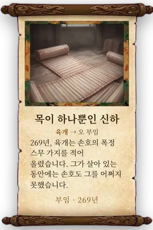 고사 목이 하나뿐인 신하 카드