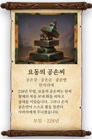고사 요동의 공손씨 카드
