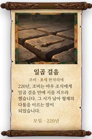 고사 일곱 걸음 카드
