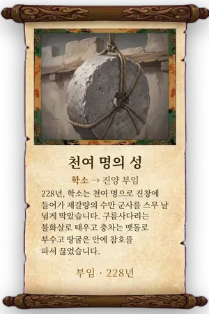 고사 천여 명의 성 카드