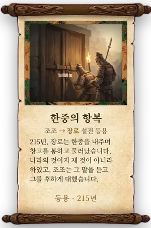 고사 한중의 항복 카드