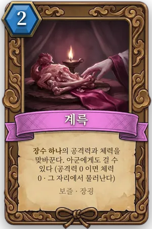책략 계륵 카드