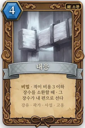 책략 내응 카드
