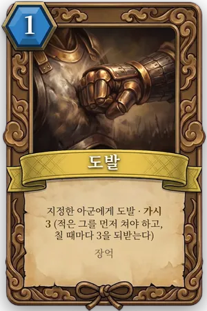 책략 도발 카드