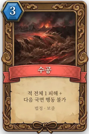 책략 수공 카드