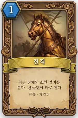 책략 진격 카드