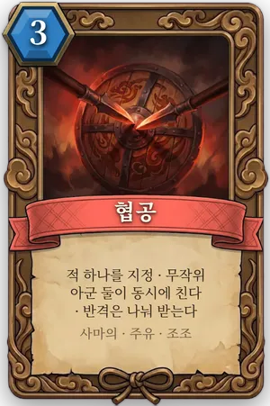 책략 협공 카드